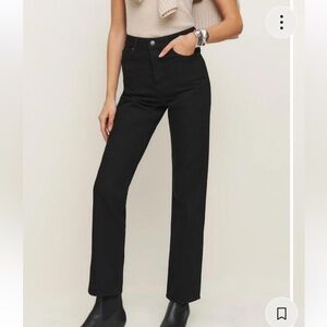 Reformation Black Denim Jeans